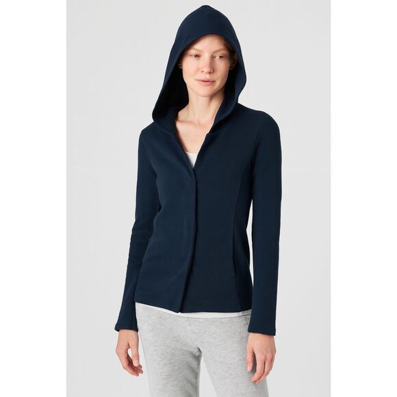 Standard JAMES PERSE Black Full Zip Sweater Hoodie Top   Women's Size 1 Small - Picture 1 of 12